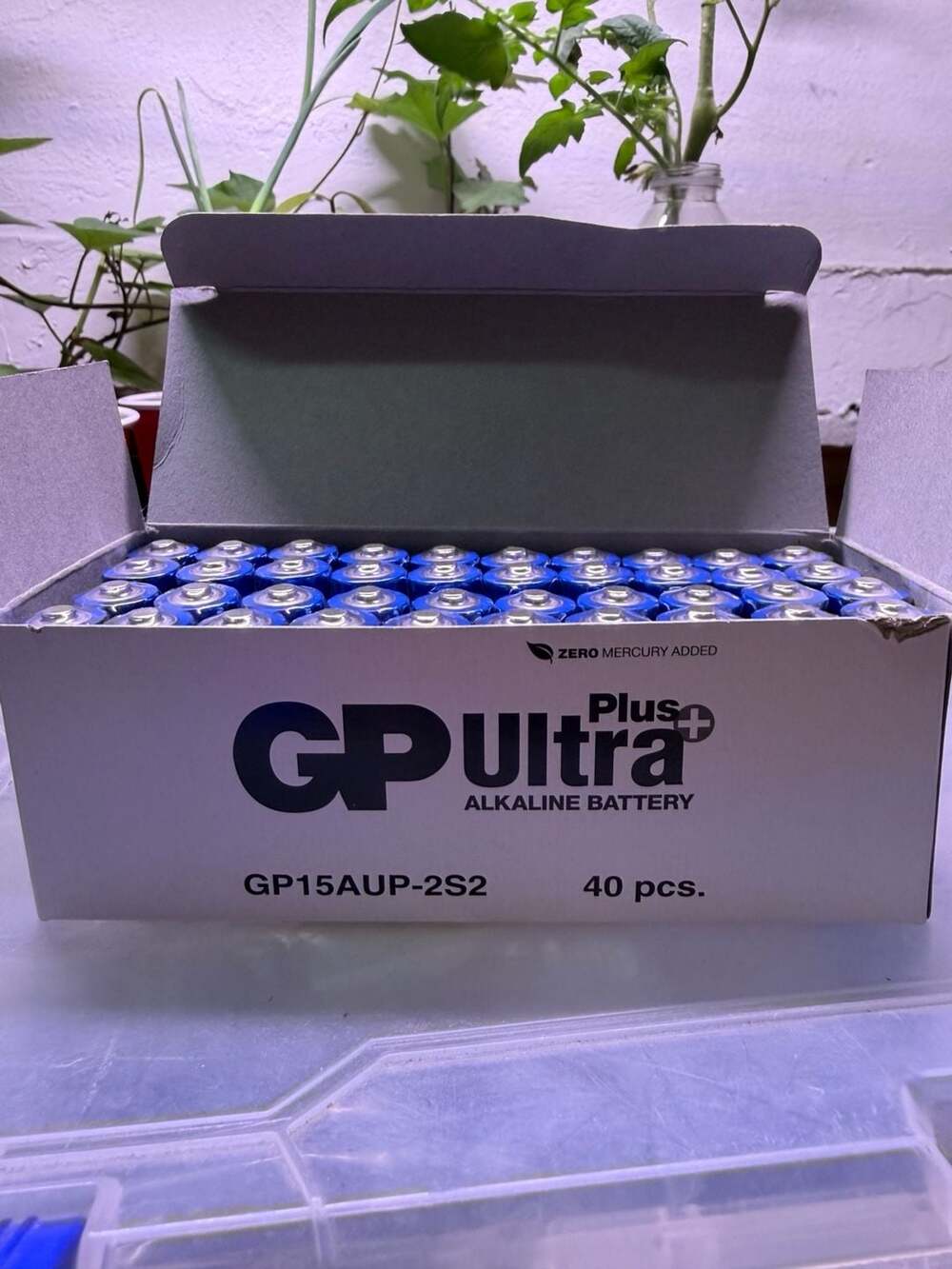 GP Ultra Plus AA Alkaline Batteries 40 pcs Box (GP15AUP-2S2)